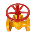 High pressure flange flat gate valve